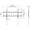 Gembird WM-90F-01 teleri kinnitus/jalg 2,29 m (90") must