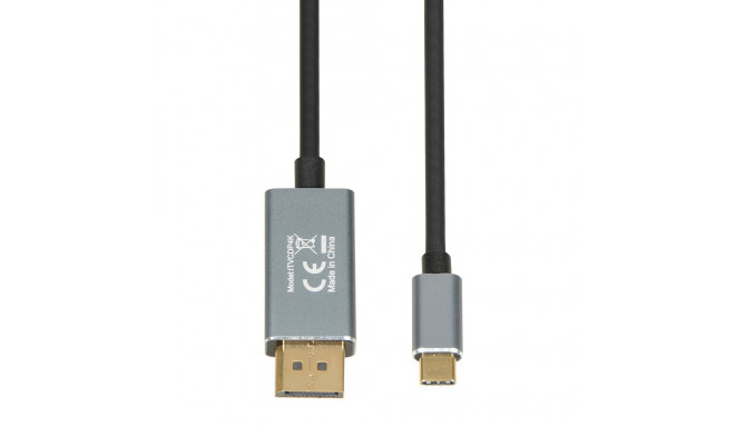 iBox videokaabli adapter ITVCDP4K USB Type-C DisplayPort 1.8m, must