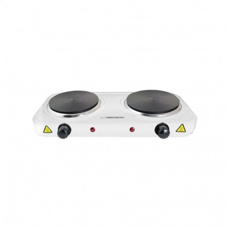 Esperanza EKH010W Adjustable electric cooker, 2 heating fields, white