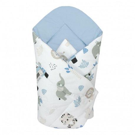 Ankras wrap blanket 80/80 zoo blue