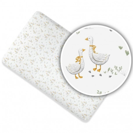 Ankras bed sheet with elastic band 120x60 geese