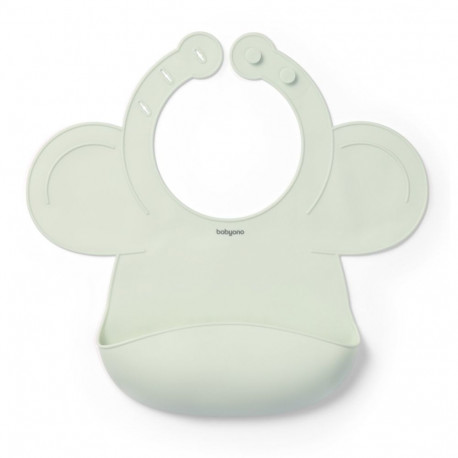 Babyono silicone bib with adjustable lock mint 1639/03