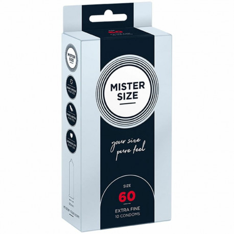 Kondoomid Mister Size Ekstra peen 10 Ühikut (60 mm)
