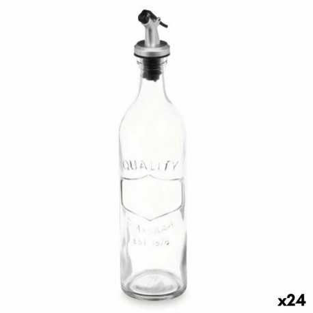 Boca za Ulje Vivalto YHP-SZ57A/TH12 Läbipaistev Klaas Reljeefiga 500 ml (24 Ühikut)