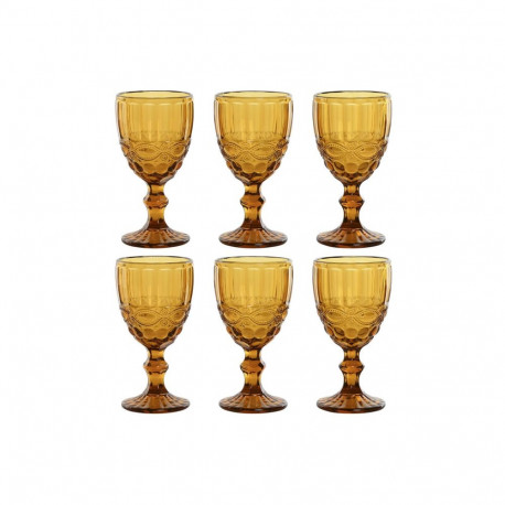 Набор рюмок Home ESPRIT Янтарь Стеклянный 325 ml (6 штук)
