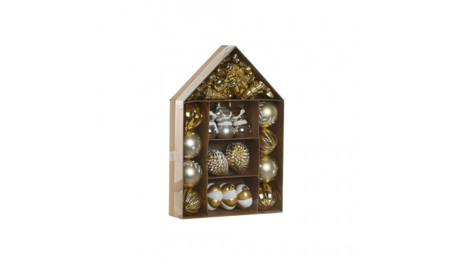 Christmas Baubles Home ESPRIT Golden PVC 24 x 6 x 35 cm