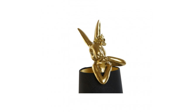 Desk lamp Home ESPRIT Black Golden Resin 40 W 220 V 16 x 16 x 43 cm