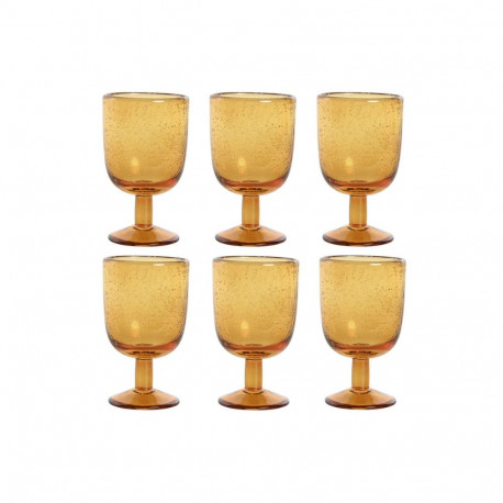 Набор рюмок Home ESPRIT Янтарь Стеклянный 300 ml 8 x 8 x 14 cm (6 штук)