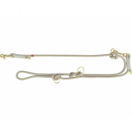 Adjustable dog leash Trixie Soft Rope Grey Light grey L L/XL