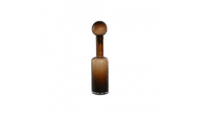 Vase Home ESPRIT Brown Crystal Modern 12,5 X 12,5 X 50,5 cm