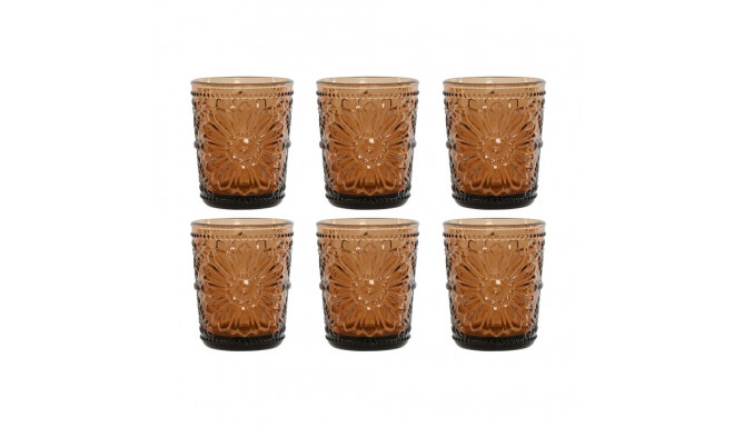 Klaaside komplekt Home ESPRIT Merevaik Kristall (6 Ühikut)