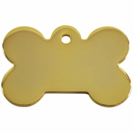 Identification plate for collar Imarc Bone Yellow Golden