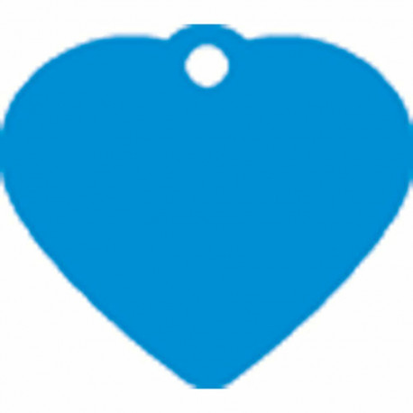 Identification plate for collar Imarc Heart Blue