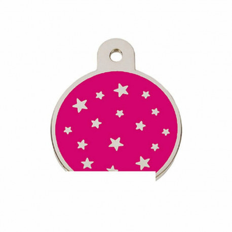 Identification plate for collar Imarc PetScribe Passion Pink Silver