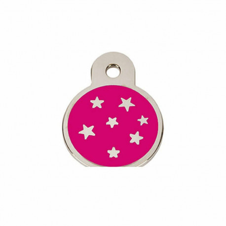 Identification plate for collar Imarc PetScribe Passion Pink Silver