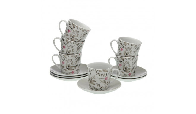 6 krūžu ar šķīvi komplekts Versa Caprice Porcelāns