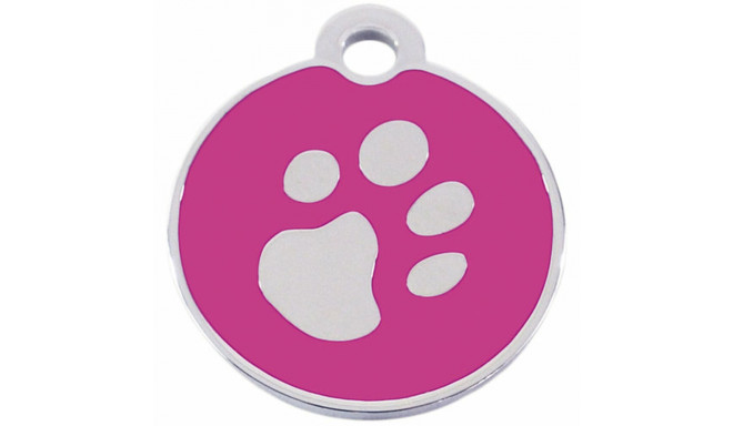 Identification plate for collar Imarc Circle Pink Silver
