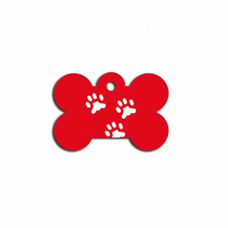 Identification plate for collar Imarc Bone Red