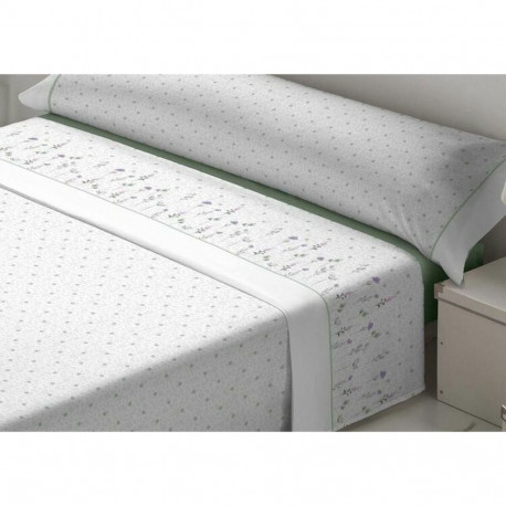 Bedding set Tejidos Reina Nicola White Green King size