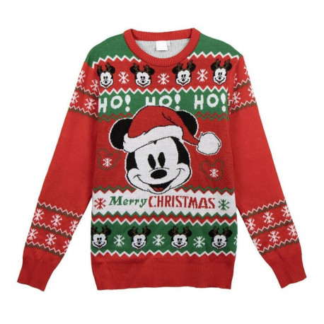 Men’s Jumper Mickey Mouse Red - XXL
