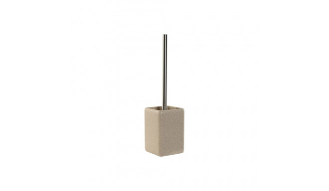 Tualetihari Home ESPRIT Kreemikas Hõbedane Vaik Polüetüleen 9,5 X 9,5 X 36,5 CM