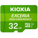 MicroSD Mälikaart koos Adapteriga Kioxia Exceria High Endurance Klass 10 UHS-I U3 Roheline