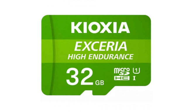 MicroSD Mälikaart koos Adapteriga Kioxia Exceria High Endurance Klass 10 UHS-I U3 Roheline
