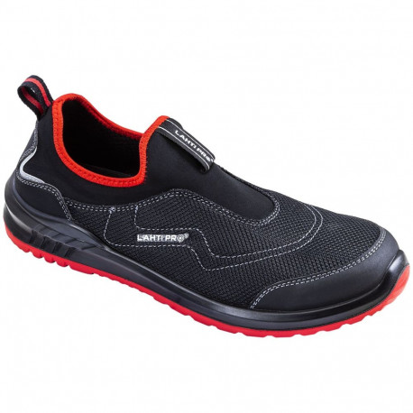 lahti poolsaapad ilma paelteta 3d-kangast must-punane s1p src "38" ce