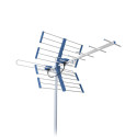 antenn TV DVB-T/T2 VHF/UHF TT W19 hõbedane COMBO 5G kaitstud Telkom Telmor