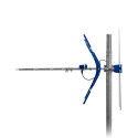 antenn TV DVB-T/T2 VHF/UHF TT W19 hõbedane COMBO 5G kaitstud Telkom Telmor
