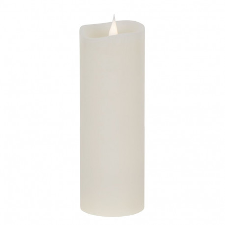 Świeca woskowa LED duża ivory