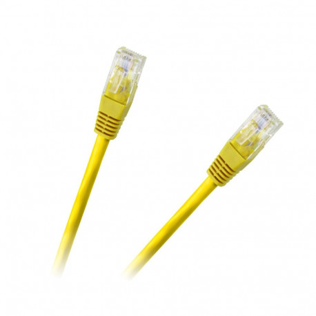 Patchcord UTP kaabel 8c pistik-pistik 1.5m CCA kollane