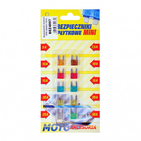 MINI auto kaitsmed komplekt 10 tk