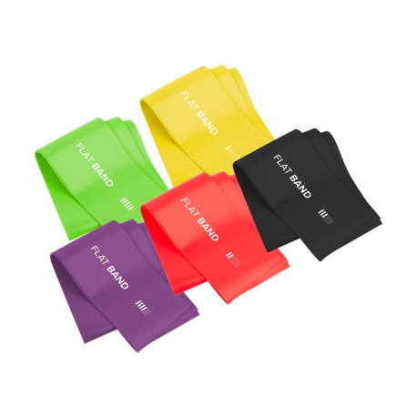 Rebel Active lateksist treeningkummide komplekt 2m - Flat Band LTs-1, 2,5-20 kg, 5 kummi