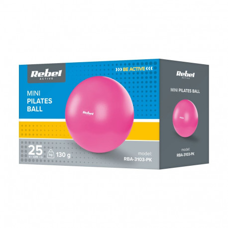 REBEL ACTIVE mini pilatesepall 25cm rehabilitatsiooniks, roosa
