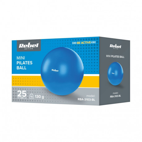 Mini pilatese taastusravi võimlemispall 25cm, sinine, REBEL ACTIVE