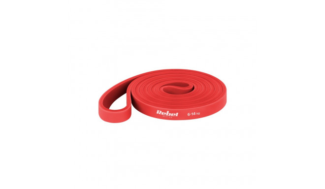 Guma do ćwiczeń lateksowa - Power Band PL-2, czerwona 6-14 kg REBEL ACTIVE