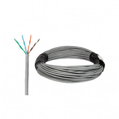 21-435# Przewód 4x2 utp kategoria 5e cu drut 50m certyfikowany