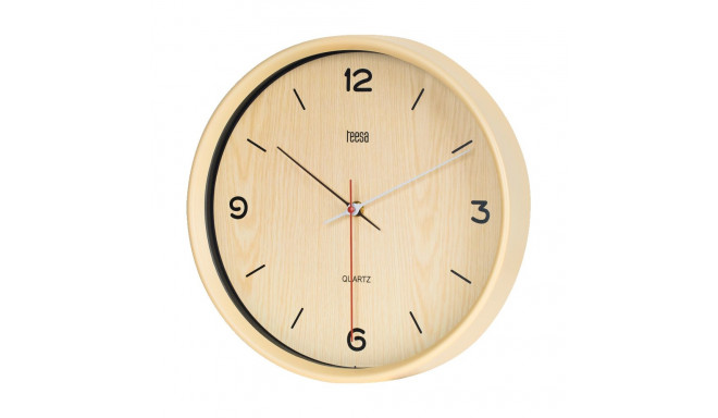 Zegar ścienny 30 cm jasny brąz