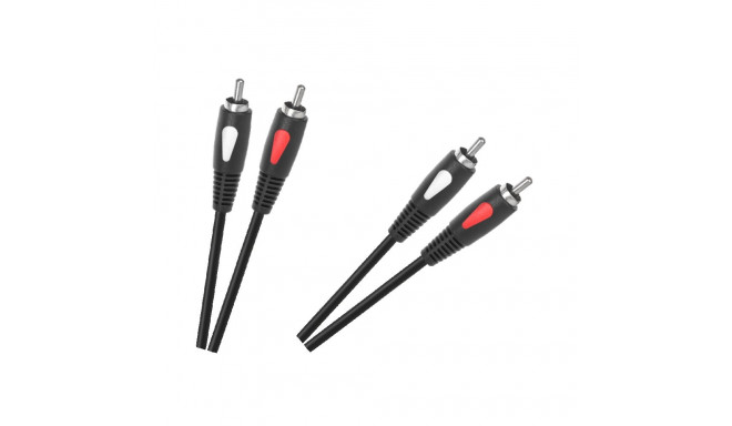 Kaabel 2RCA-2RCA 0,5m Cabletech Eco-Line