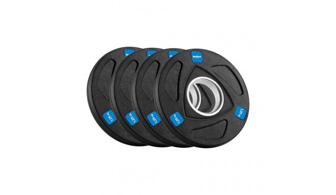 Rebel Active kummiga kaetud malmist olümpia raskuskomplekt 4x1,25 kg, ava 51 mm