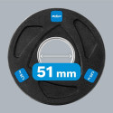 Rebel Active kummiga kaetud malmist olümpia raskuskomplekt 4x1,25 kg, ava 51 mm