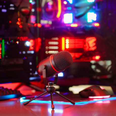 Mikrofon USB Kruger&Matz Warrior GV-200 gaming/vlogimiseks