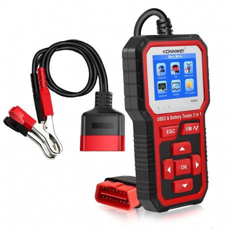 Konnwei OBD2 diagnostikaseade KW681 akutester