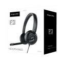 Kõrvaklapid mikrofoniga arvutile (3,5 mm jack) Kruger&Matz P3