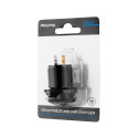 Autolaadija 2xUSB Quick Charge funktsiooni ja pingemõõtjaga