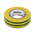 Taśma izolacyjna klejąca REBEL (0,13 mm x 19 mm x 20 yd) żółto-zielona (10 tk.)