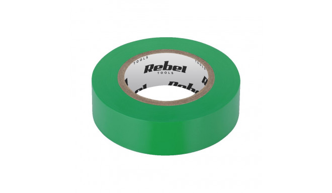 REBEL isoleerteip roheline (0,13 mm x 19 mm x 20 yd) (10 tk.)