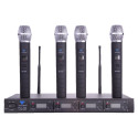 Mikrofon PLL-400 UHF 4 kanalit (4 käeshoitavat mikrofoni)