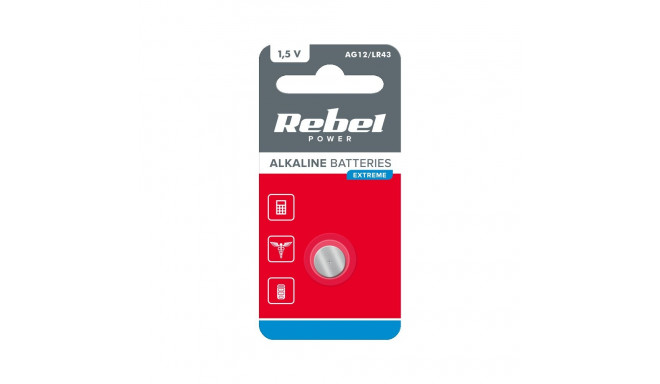 Patarei REBEL EXTREME AG12 1tk/blister.